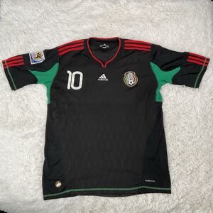 Adidas Mexico 2010 World Cup Away Jersey, C. Blanco #10 Size XL
